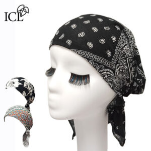 【送料無料】 医療用ターバン帽子 綿混 おしゃれスカーフキャップ（全12柄）