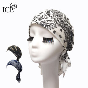 【送料無料】 医療用ターバン帽子 綿混 おしゃれスカーフキャップ(全12柄)