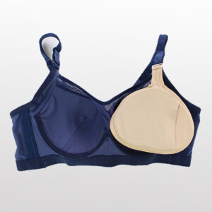 【送料無料】 乳がん用 軽量スポンジ 乳房パッド 三角形 フック付きカバー 2点セット XS S M L XL 左右兼用 胸パット No.25002A