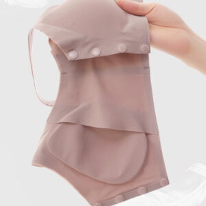 【送料無料】 乳がん パッド用ポケット付き ノンワイヤー なめらかフィット ブラジャー M~3XL 75A~95C No.25056