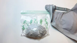 簡単に胸パッドを自作して自分の乳房パッドサイズを知る方法　完成した自作パッド